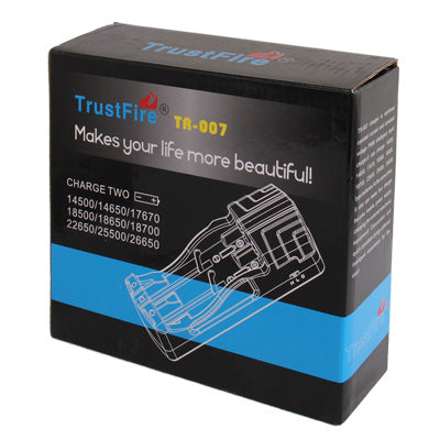TR-007 Multi-function Battery Charger for 14500 / 14650 / 17670 / 18500 / 18650 / 18700 / 22650 / 25500 / 26650