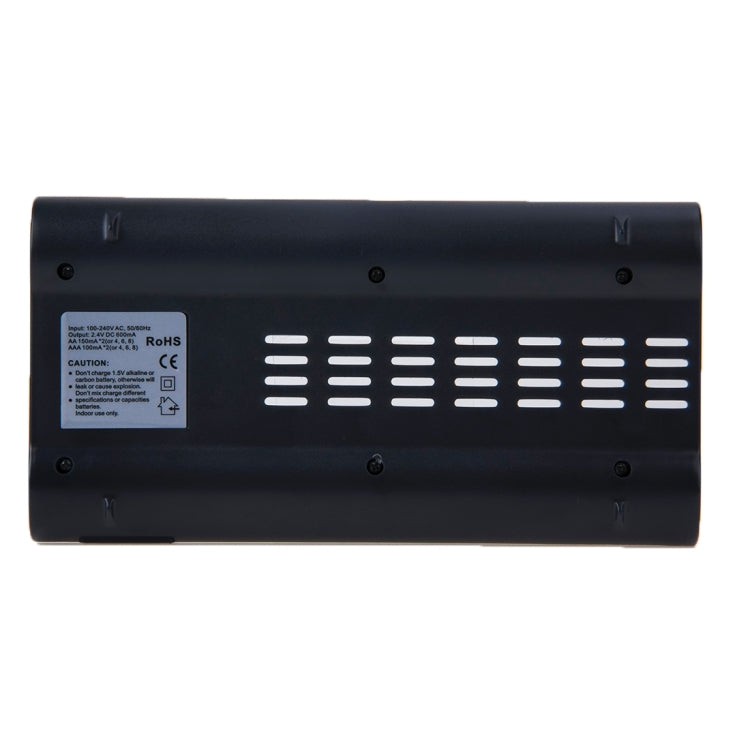 GD-808A 100V-240V EU Plug Battery Charger for 2 / 4 / 6 / 8pcs AA / AAA Ni-MH / Ni-Cd(Grey)