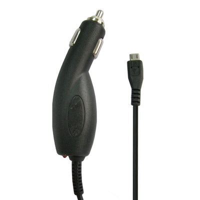 Micro USB Port Car Charger for Nokia 8600 / N97 / Motorola V8 / Galaxy S IV / i9500 / S III / i9300 /Note II / N7100 / i9220 / i9100 / i9082 / LG / HTC One X / Sony Xperia etc(Black)