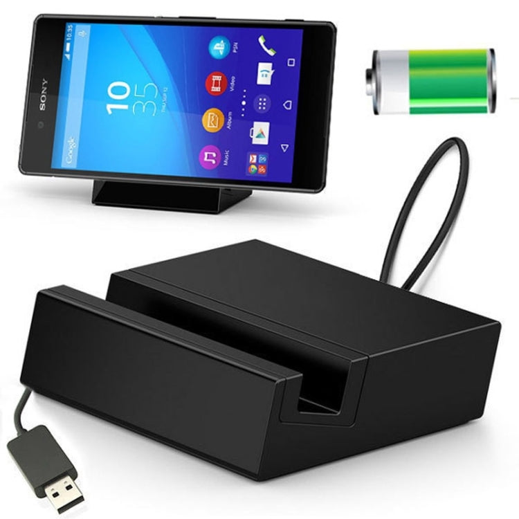 5V / 1A Desktop USB Sync Cable Cradle Station Dock Charger for Sony Xperia Z4 & Z5