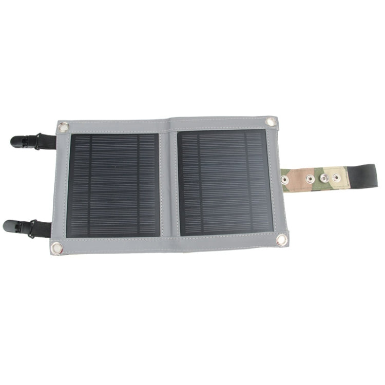 5W Portable Folding Solar Panel / Solar Charger Bag with Clips for Laptops / Mobile Phones