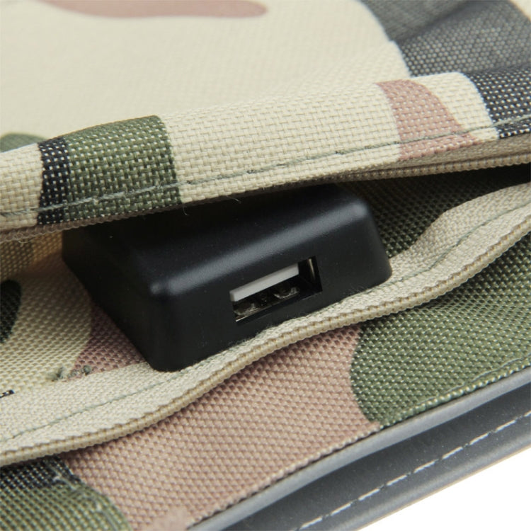 5W Portable Folding Solar Panel / Solar Charger Bag with Clips for Laptops / Mobile Phones