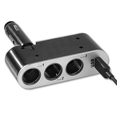Universal in Car USB Triple Socket charger