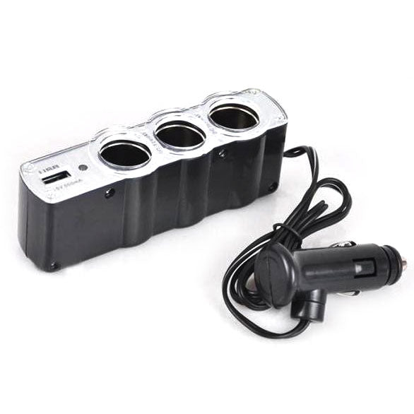 12V / 24V USB Charger Supply & Triple Socket