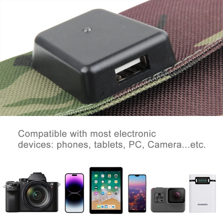 15W Portable Folding Solar Panel / Solar Charger Bag for Laptops / Mobile Phones