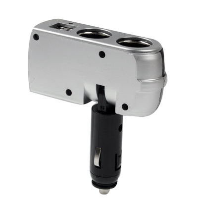 In Car 2x USB & Twin Sockets for GPS / Mobile Phone / PDA