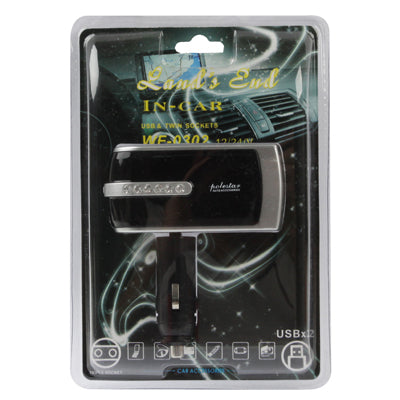In Car 2x USB & Twin Sockets for GPS / Mobile Phone / PDA