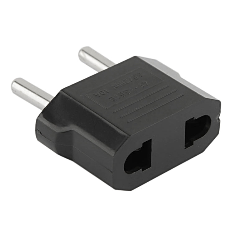 US to EU Plug Charger Adapter, Travel Power Adapter with Europe Socket Plug(Black)