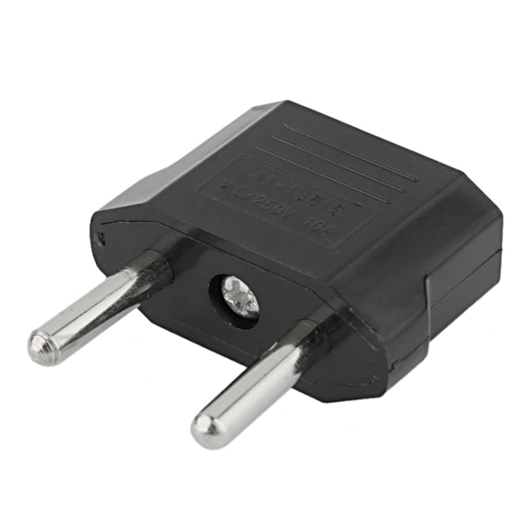 US to EU Plug Charger Adapter, Travel Power Adapter with Europe Socket Plug(Black)