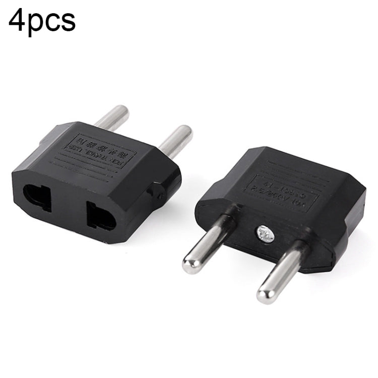 US to EU Plug Charger Adapter, Travel Power Adapter with Europe Socket Plug(Black)