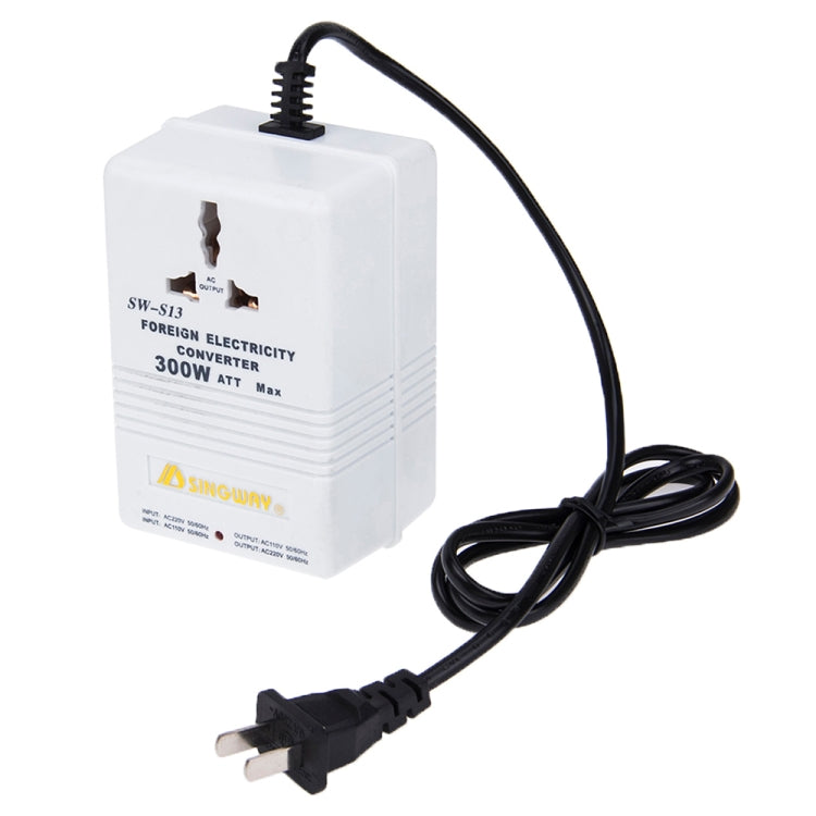 US Plug Adapter,300W Power Converter AC110V to AC220V(White)