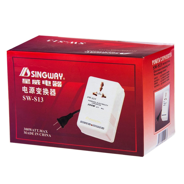 US Plug Adapter,300W Power Converter AC110V to AC220V(White)