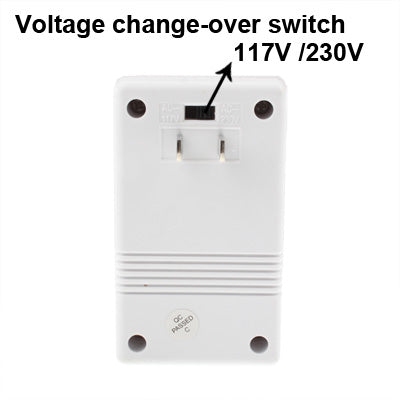 US Plug Adapter,100W Power Converter AC117V to AC230V(White)