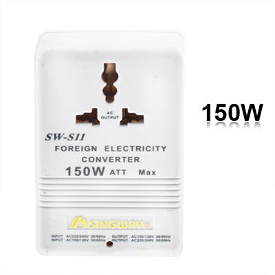 US Plug Adapter,150W Power Converter AC117V to AC230V(White)