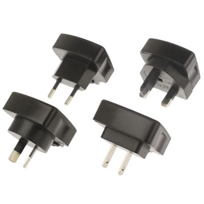 4 in 1 Plug Adapter, Travel Power Adaptor with  EU Plug, AU Plug, UK Plug, US Plug