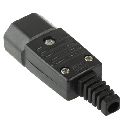 3 Prong Male AC Wall Universal Travel Power Socket Plug Adaptor(Black)