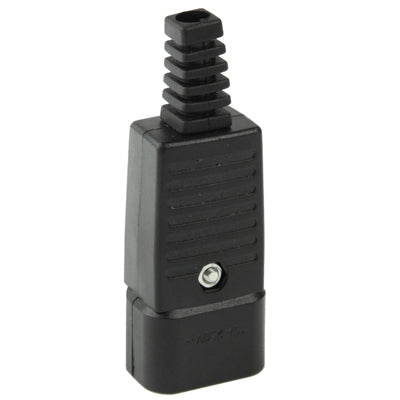 3 Prong Male AC Wall Universal Travel Power Socket Plug Adaptor(Black)