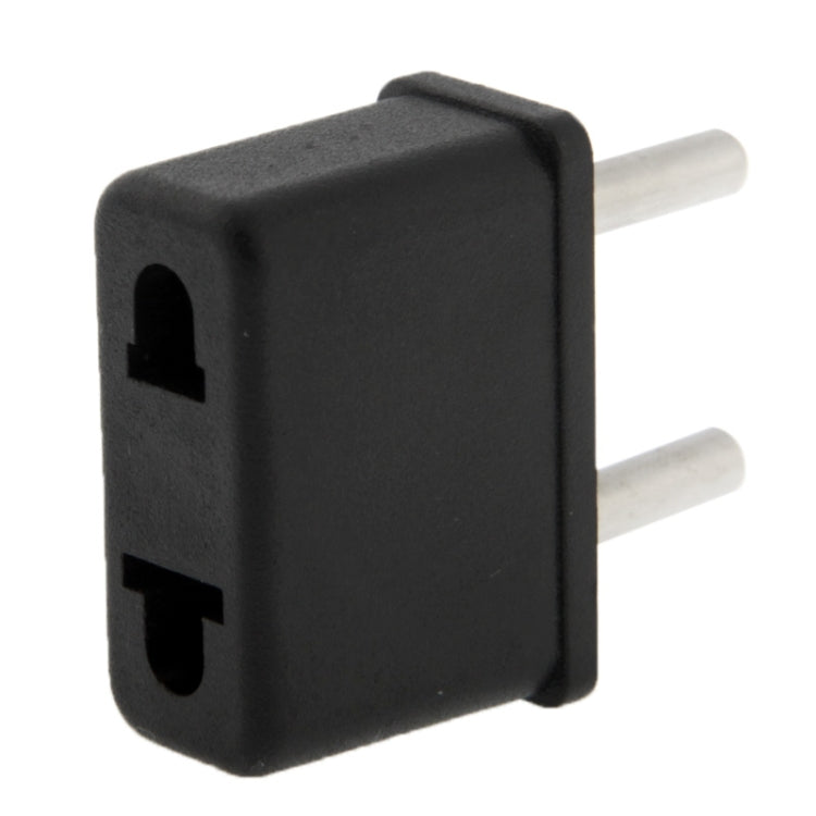 US Plug to EU Plug AC Wall Universal Travel Power Socket Plug Adaptor(Black)