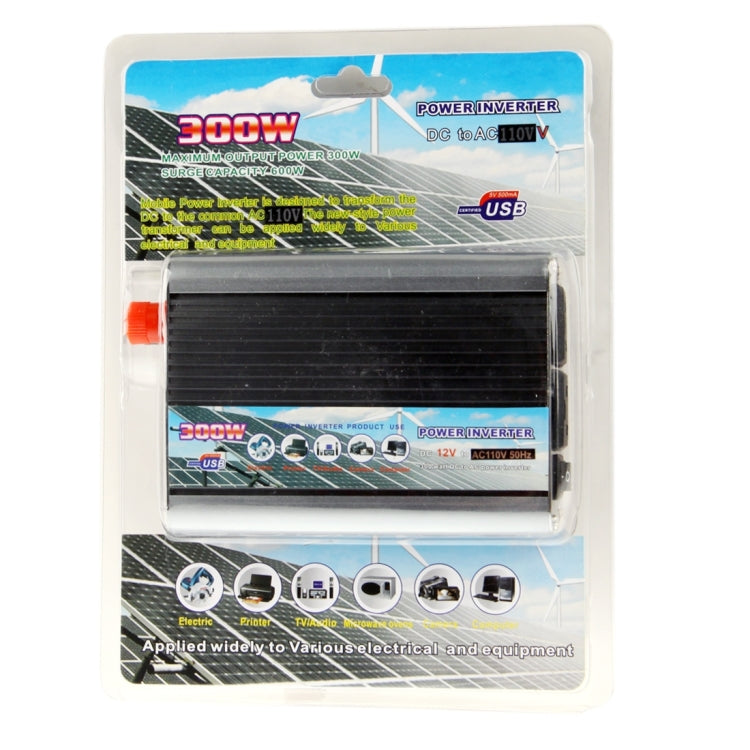 300W DC 12V to AC 110V Power Inverter