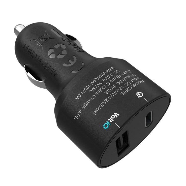 Tronsmart TS-C2PTE 33W 3A Max USB Port Qualcomm Quick Charge USB-C / Type-C 3.0 Car Charger for Google Nexus 6P / 5X, LeTV One Max / Pro