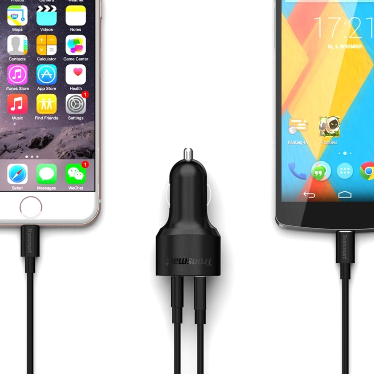 Tronsmart TS-C2PTE 33W 3A Max USB Port Qualcomm Quick Charge USB-C / Type-C 3.0 Car Charger for Google Nexus 6P / 5X, LeTV One Max / Pro