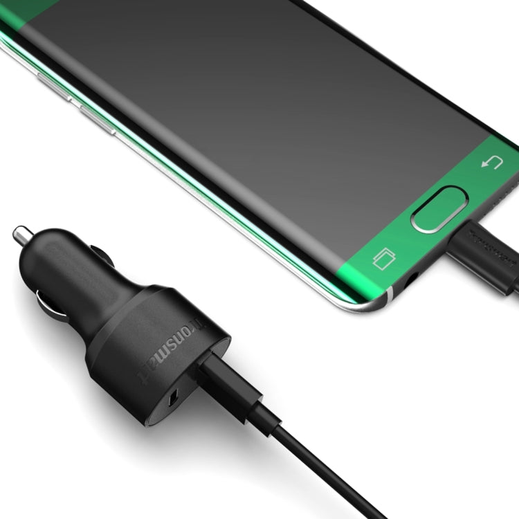 Tronsmart TS-C2PTE 33W 3A Max USB Port Qualcomm Quick Charge USB-C / Type-C 3.0 Car Charger for Google Nexus 6P / 5X, LeTV One Max / Pro
