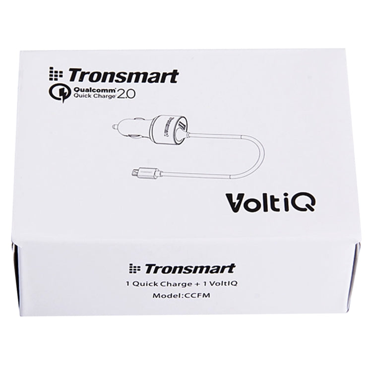 Tronsmart TS-CCFM 2.4A Max Micro USB Qualcomm Quick Charge 2.0 Smart Identification Car Charger for Tablets / Phones