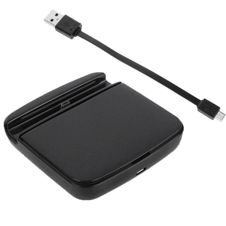 2 in 1 Desktop Charging Cradle Battery Charger with Micro USB Sync Data Function for LG G3 / D855(Black)