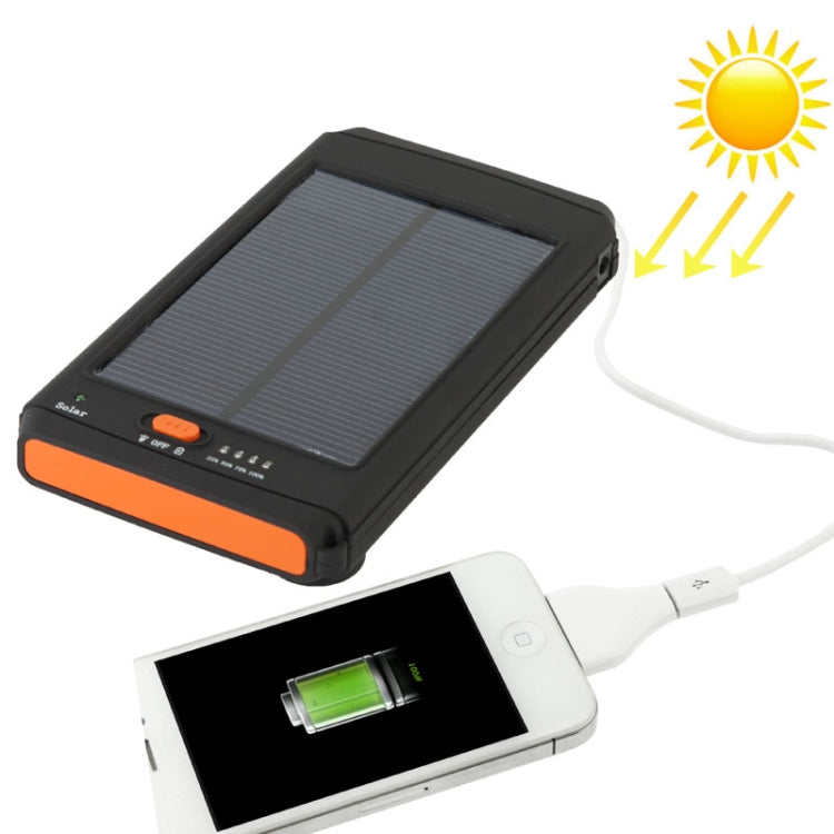 11200mAh Mobile Phone Emergency Power Station Solar Charger & LED Flash Light for iPhone 5 / iPhone 4 / Samsung i9500 / Nokia, with 11 inch Computer Bag