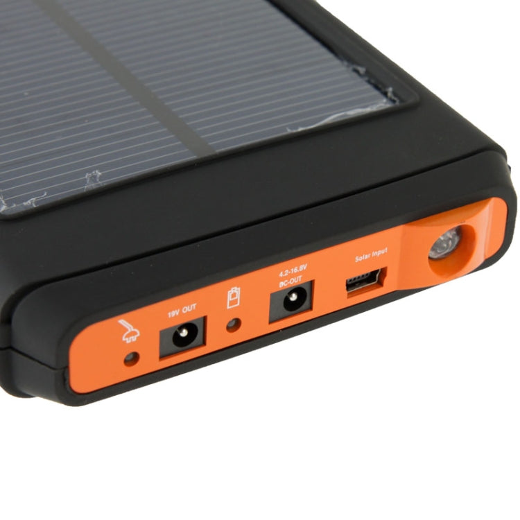 11200mAh Mobile Phone Emergency Power Station Solar Charger & LED Flash Light for iPhone 5 / iPhone 4 / Samsung i9500 / Nokia, with 11 inch Computer Bag
