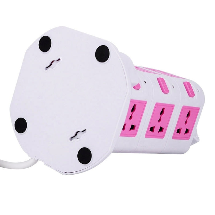 3 Layers with 12 US Outlets and 6 USB Ports Smart Power Sockets, Overload Protector, US Plug, Cable Length: 1.5M