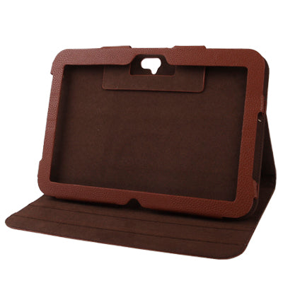 Flip Litchi Texture Leather Case with Holder for Google Nexus 10