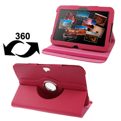 Lichee Texture Leather Case with Holder & Rotate 360 Degrees for Google Nexus 10