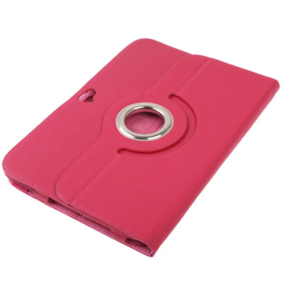 Lichee Texture Leather Case with Holder & Rotate 360 Degrees for Google Nexus 10