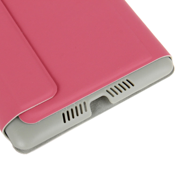 3-floding Fabric Texture Flip Leather Case with Holder for Google Nexus 7 (2013 Version), Magenta(Magenta)