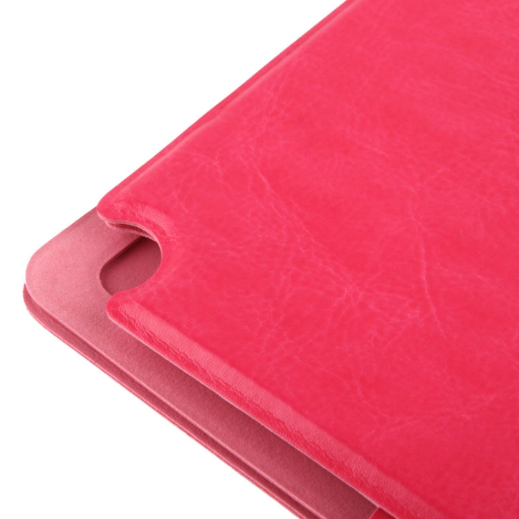 Crazy Horse Texture Detachable Leather Case with Credit Card Slot & Holder for Google Nexus 7 (2013 Version), Magenta(Magenta)