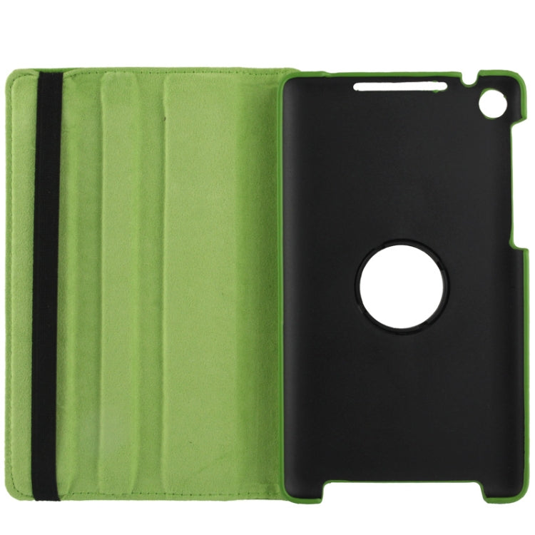 360 Degrees Rotation Litchi Texture Leather Case with 2-angle Holder for Google Nexus 7 (2013 Version),