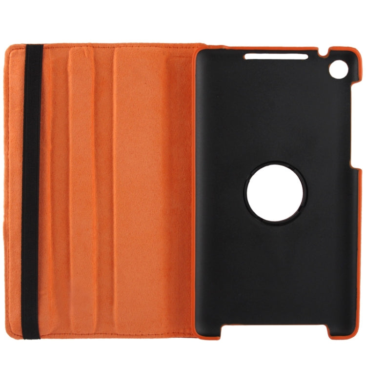 360 Degrees Rotation Litchi Texture Leather Case with 2-angle Holder for Google Nexus 7 (2013 Version),