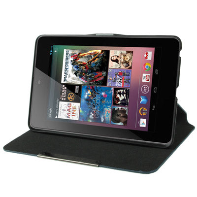 360 Degrees Rotating Ultra Slim Litchi Texture Leather Case with Holder for Google Nexus 7 (2012 Version), Brown(Brown)