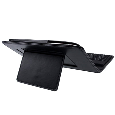 2 in 1 Bluetooth 2.0 Silicone Keyboard + Folding Leather Tablet Case with Holder for Google Nexus 7(Black)