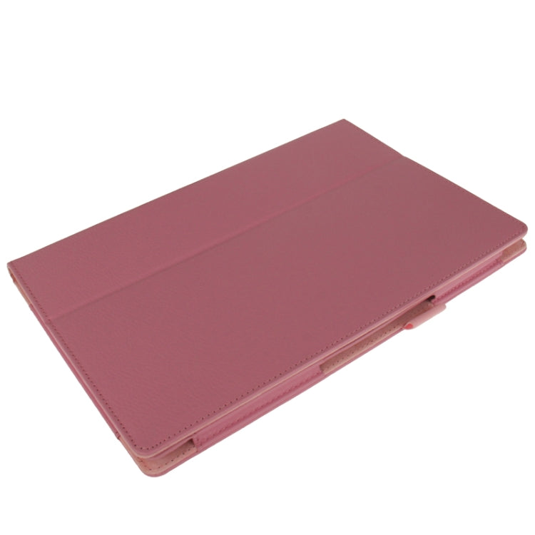 Litchi Texture Leather Case with Holder for Sony Xperia Tablet Z / 10.1