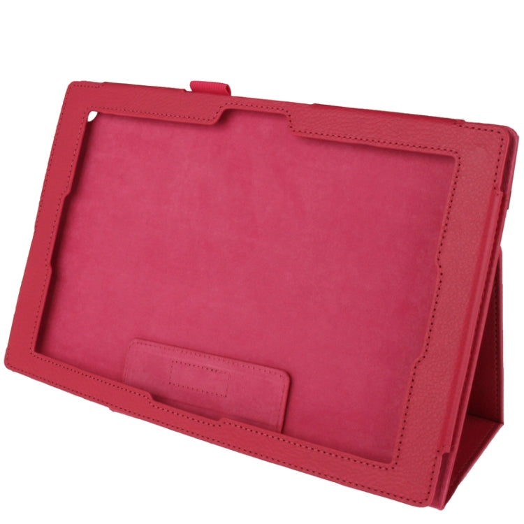 Litchi Texture Leather Case with Holder for Sony Xperia Tablet Z / 10.1