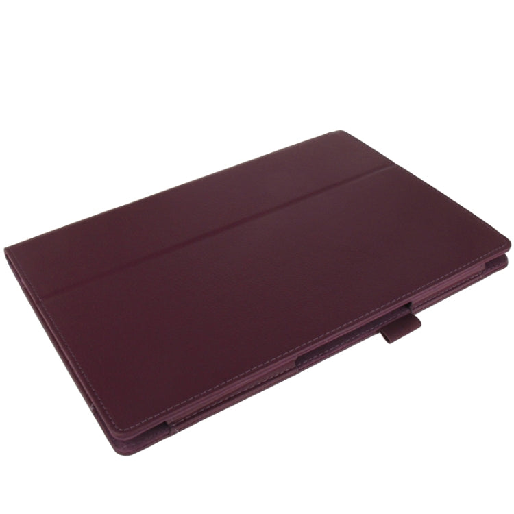 Litchi Texture Leather Case with Holder for Sony Xperia Tablet Z / 10.1