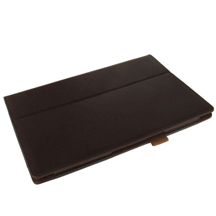 Litchi Texture Leather Case with Holder for Sony Xperia Tablet Z / 10.1
