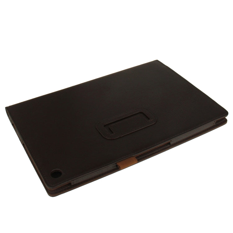 Litchi Texture Leather Case with Holder for Sony Xperia Tablet Z / 10.1