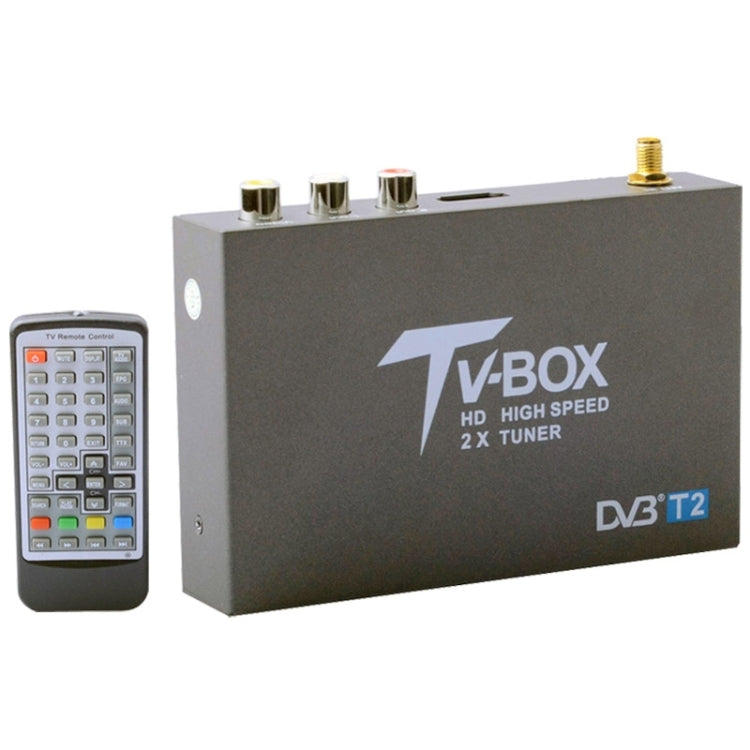 DVB-T2 HD High Speed Single Antenna Mobile Digital Car TV Receiver, Support H.264/MPEG2/MPEG4 /80KM/hour