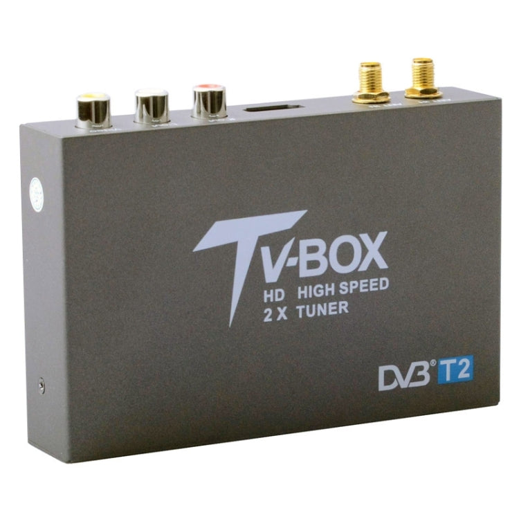 DVB-T2 HD High Speed Double Antenna Mobile Digital Car TV Receiver, Support H.264/MPEG2/MPEG4 /120KM/hour