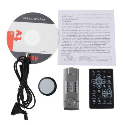 Dual (DVB-T/Analog TV) USB 2.0 Hybrid stick, Support MPEG-4 compression format, Only can be used in Europe