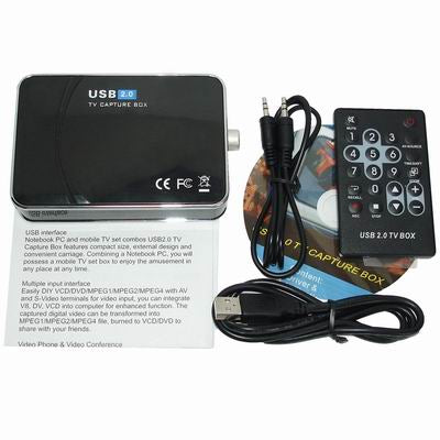 USB 2.0 Analog signals TV Capture Box(Black)