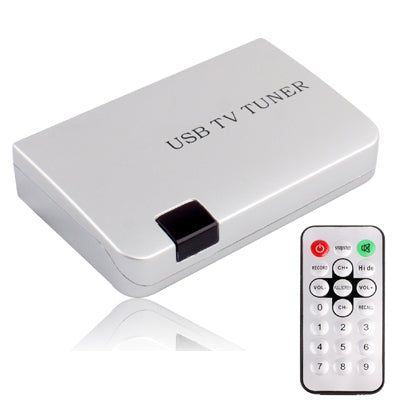 External TV Tuner Box, Supports NTSC, PAL or SECAM System, for LCD BOX Monitor(Silver)